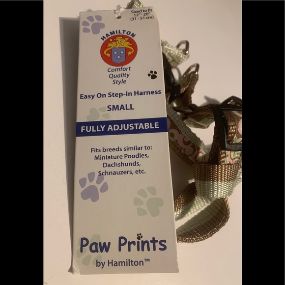 NEW Paw Prints Small Easy on Step-In Harness - Picture 4 of 5